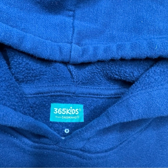 360 Kids Monster Sweatshirt Blue & Yellow Zippered Mouth Size 6 - Picture 5 of 16